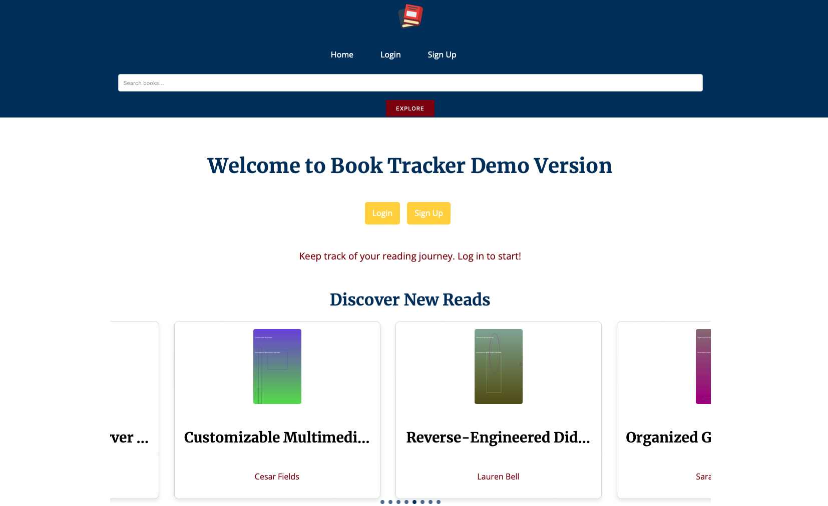 Book Tracking and Management screenshot